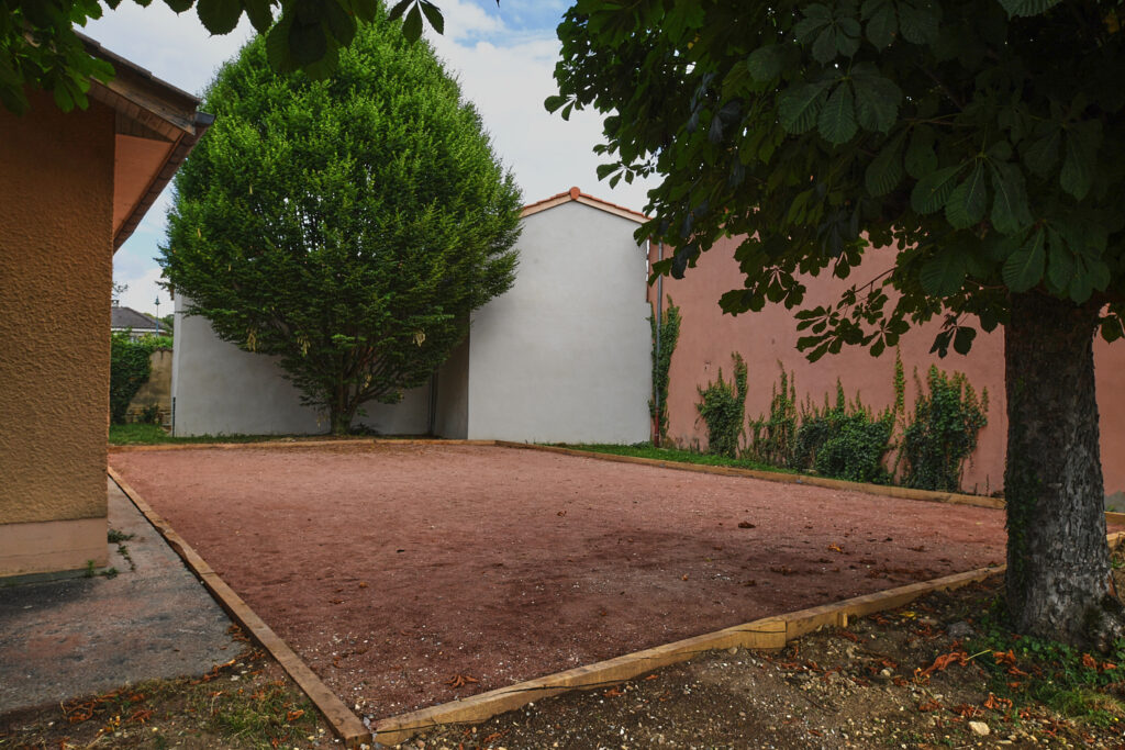 Le nouveau terrain de boules